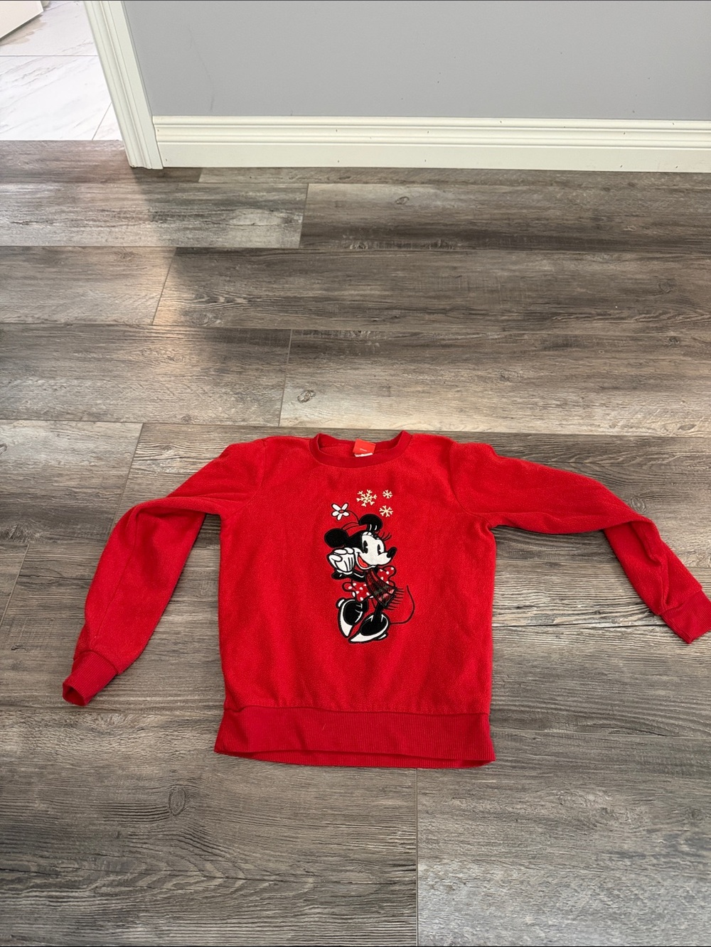 Disney Red Minnie Mouse‎ Pullover Sweatshirt
